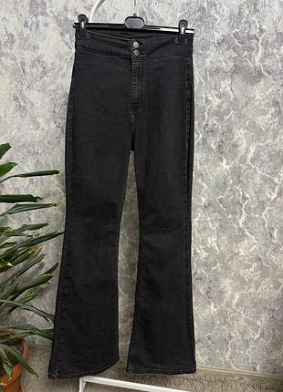 Джинси кльош topshop сірі джинси кльош 12/40