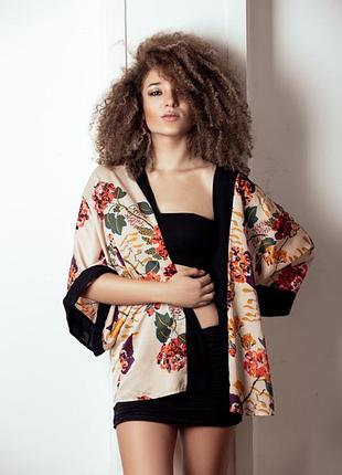Атласне кімоно,кардиган,легкий жакет,піджак етно,бохо стиль h&m
