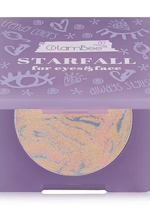 Шимер для очей та обличчя glambee starfall for eyes & face, тон 03, 4 г