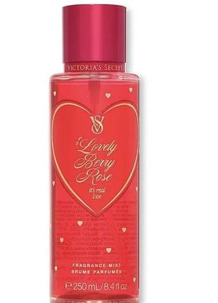 Спрей lovely berry rose fragrance mist victoria’s secret оригінал