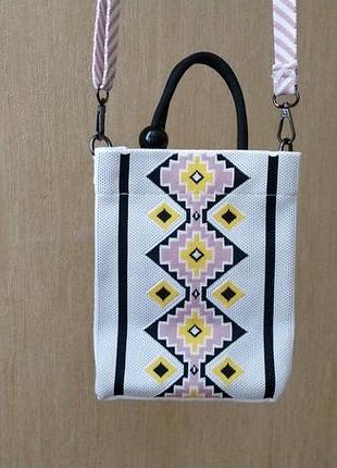 Сумка косметичка crossbody bag. сумка кросбоді. сумка жіноча з тканини