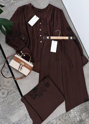Костюм з вишивкою zara