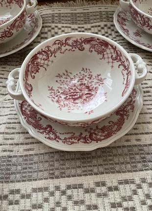 Супниці villeroy & boch із блюдцями із порцеляни