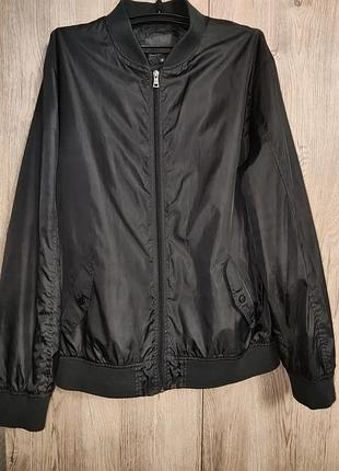 Черная мужская ветровка бомбер  next superior quality outerweap