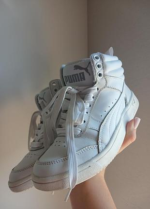 Оригинальные кожаные кроссовки puma rebound street v2 l jr (р. 35.5 / 22 см)