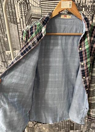 Сорочка levi’s двостороння сорочка levis базова сорочка блакитна, картата