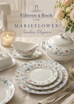 Villeroy&boch сервіс із кістяної порцеляни mariposa