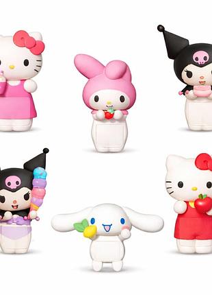 Детская коллекционная игрушка "десертная вечеринка" #sbabam 61/cn25 серии "hello kitty"