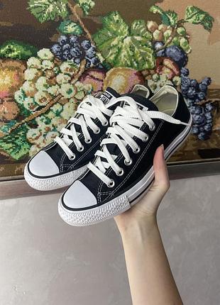 Чорні кеди converse chuck taylor all star ox  оригінал