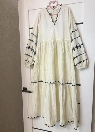 Сукня вишиванка максі