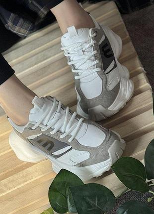 Женские кроссовки balance white grey v220-9 нп5028