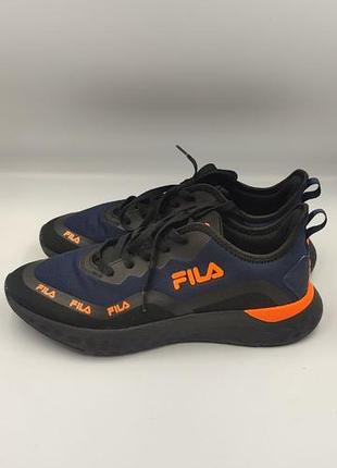 Оригинальные легкие мужские кроссовки fila navy/orange - размер 44 (28 см)