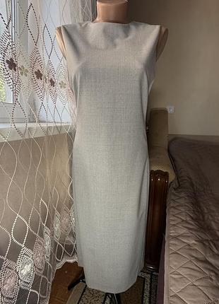 Вовняна сукня-футляр theory eano dress (оригінал, quiet luxury). розмір m-l (us 8)