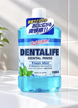 Ополіскувач ротової порожнини «свіжа мʼята» rocket soap dentalife dental rinse fresh mint, 1 л