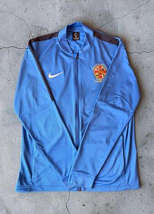 Олімпійка nike dri-fit оригінал синя спортивна кофта футбольна найк size l