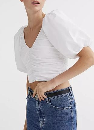 Білий топ h&m