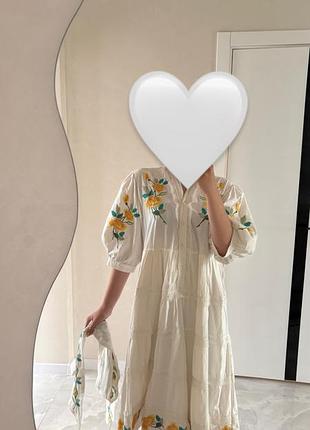 🌼 продам ніжне біле плаття з вишивкою | s–m | 1500 грн