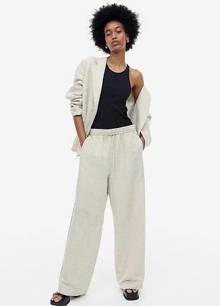 Штани жіночі h&m прямі льняні штани м