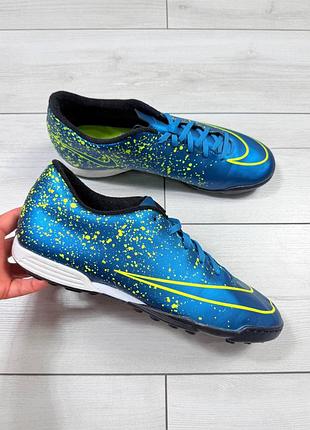 Футбольные кроссовки футзалки сороконожки nike mercurial vortex ii tf р.47,5eu 30см