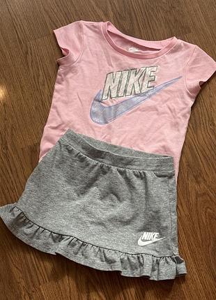 Комплект футболка + спідниця шорти nike 24 місяці