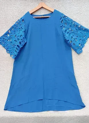 Платье с красивыми рукавами,р52-54💙💙💙