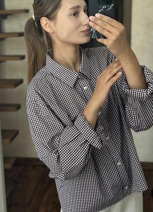 Сорочка h&m у клітинку