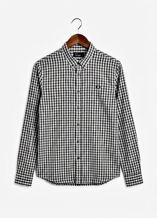 Сорочка рідкісна fred perry gingham shirt оригінал m-l у клітинку