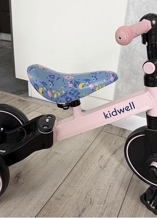Біговел велосипед дитячий kidwell 3 в 1 pico flower