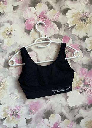 Чорний спортивний бюстгальтер reebok з чашечками р.s-m