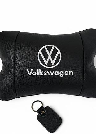 Кожаная подушка на подголовник volkswagen – ортопедическая для авто