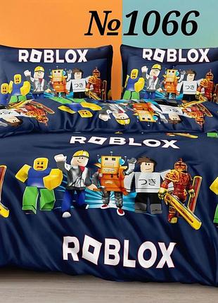 Постільна білизна, бязь gold, двоспальний комплект, roblox роблокс