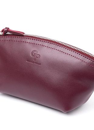 Жіноча косметичка зі шкіри amelin grande pelle 11300 сливова