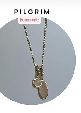 Pilgrim rosequartz розовий кварц рожевий підвіска модна