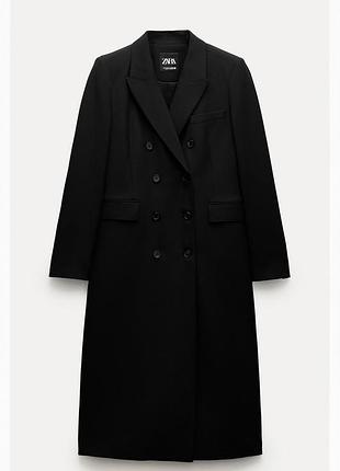 Чорне пальто жіноче zara
