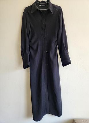 Плаття-сорочка zara чорне s