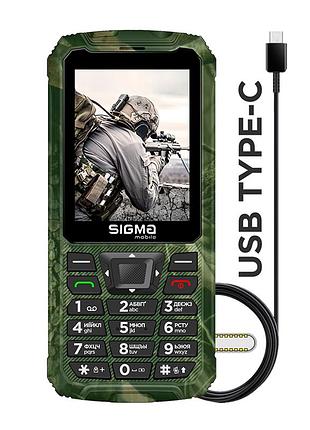 Sigma x-treme pr68 type-c — захищений кнопковий телефон ip68, 2 sim