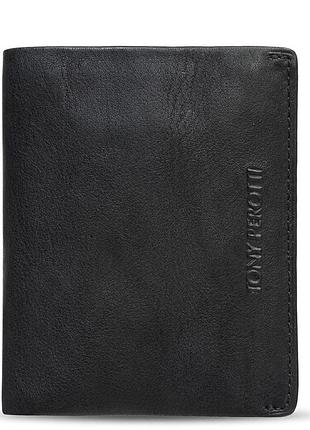Мужское портмоне tony perotti varsavia из натуральной кожи 3480 nero (90082) черное