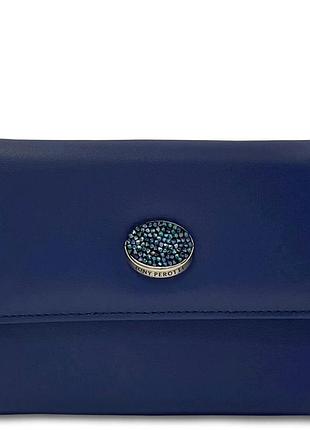 Женский кошелек tony perotti swarovski 500n (90061) синий