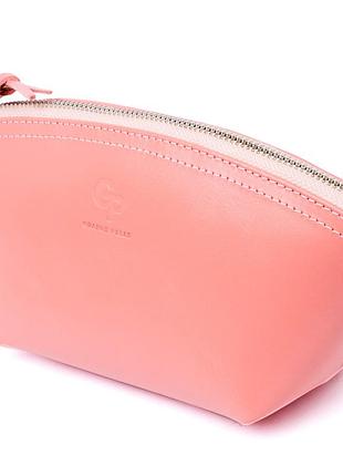 Жіноча косметичка зі шкіри amelin grande pelle 11299 пудровая