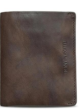 Мужское портмоне tony perotti varsavia из натуральной кожи 3480 (90091) коричневое