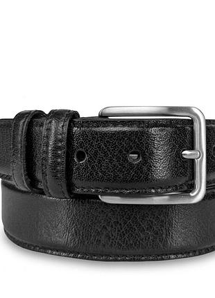 Мужской брючный ремень tony perotti из натуральной кожи 572/35 nero (90355) черный