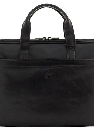 Мужской портфель из натуральной кожи tony perotti italico 7044-40 nero (90641) черный