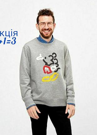 Толстовка унісекс uniqlo з микки маусом світшот лонгслів светр кофта джемпер