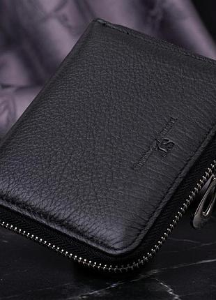 Женский отменный кошелек из натуральной кожи st leather 22449 черный