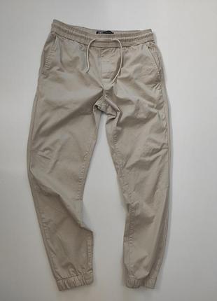 Мужские джоггеры тонкие стрейч zara м/l пояс 42 -50 см