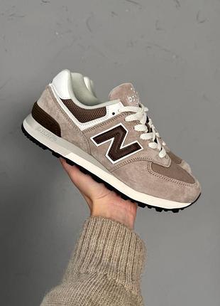 Женские бежевые кроссовки new balance 574 legacy beige brown х нью беланс 41