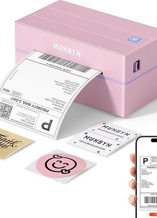 Принтер етикеток для доставки munbyn bluetooth, бездротовий термопринтер 4x6 для посилок
