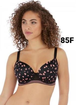 Брендовый бюстгальтер freya wild demi plunge bra (модель 5423) в расцветке black rose