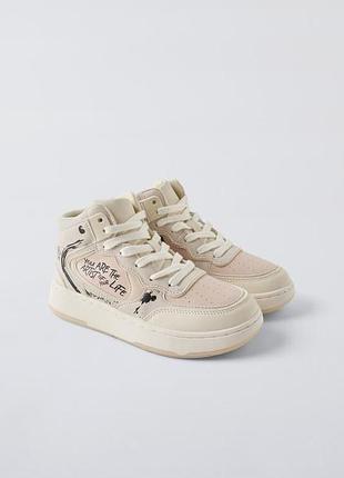 Кросівки хайтопи для дівчат від zara 33 р