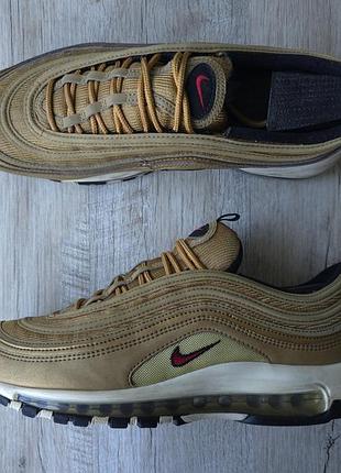 Рефлективні кросівки nike air max 97 og qs metallic gold